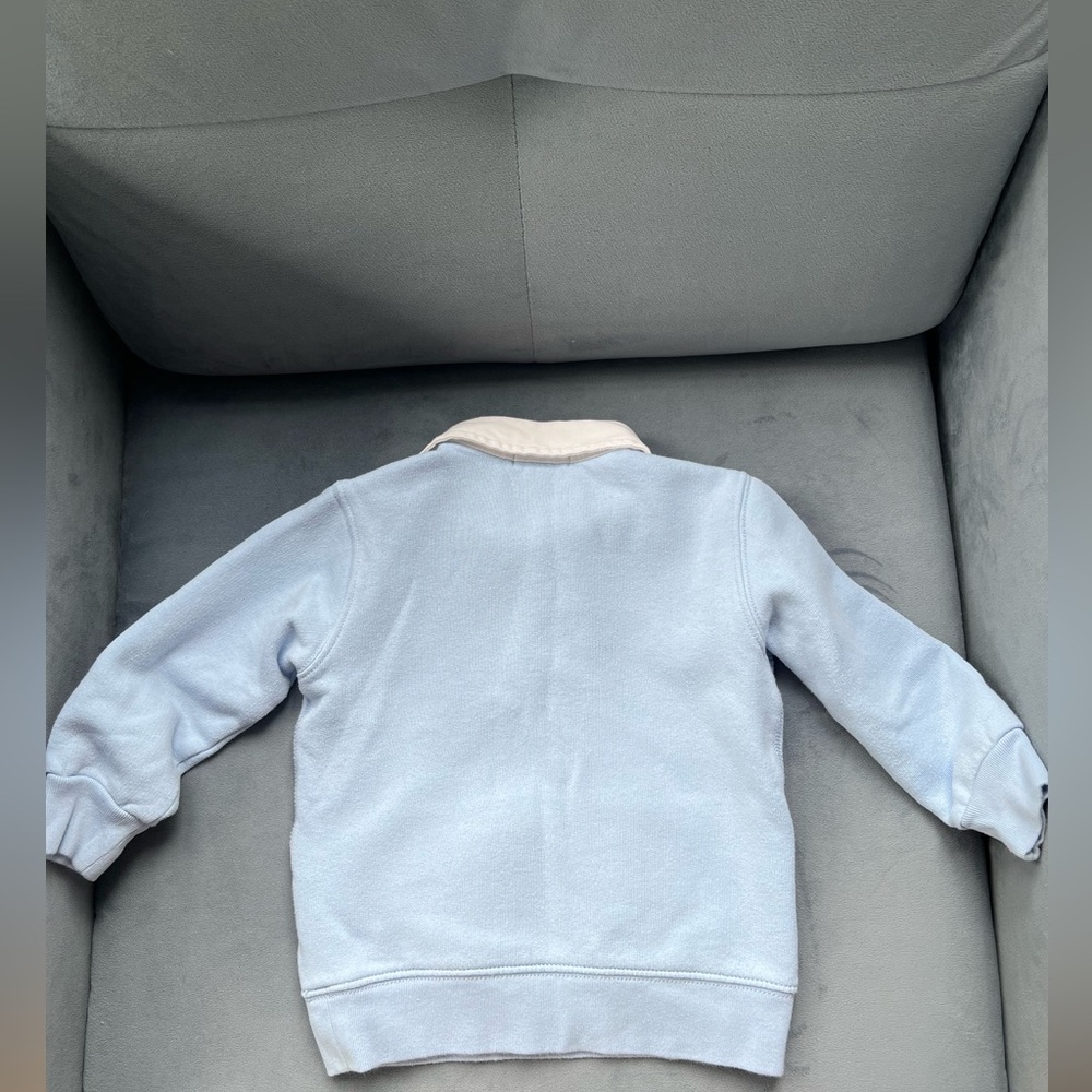 Boys Ralph Lauren blue and white preppy polo sweatshirt 2T - Picture 4 of 4